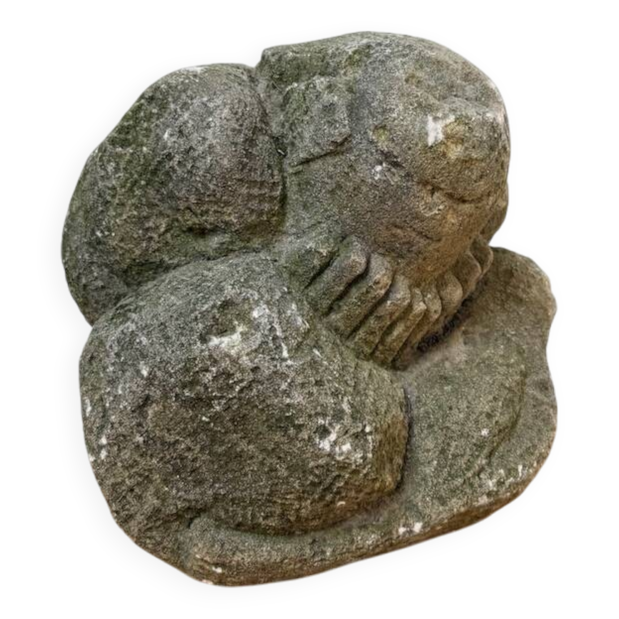 Stone sculpture of a man