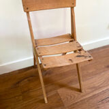 Scandinavian vintage wooden chair for children