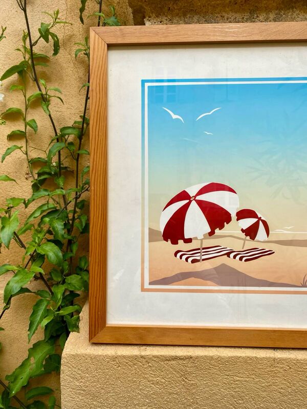 Duo de tableaux vintage 90s