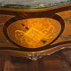 Exquisite Louis XV Style Bombé Commode with Musical Marquetry & Marble