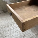 1950s oak butcher's farm table