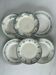 Lot 6 blue and green ironstone plates, antique French earthenware.