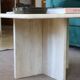 Italian travertine coffee table, 1970