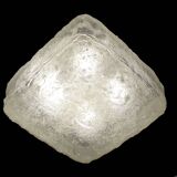 Vintage Brutalist Glass Ceiling Light