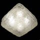 Vintage Brutalist Glass Ceiling Light