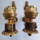 Paire d'appliques murales en bronze style Empire anciennes
