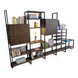 Modular rosewood bookcase by Pierre Guariche for Meurop