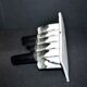 Vintage black and white ceramic soliflore vase - brush holder