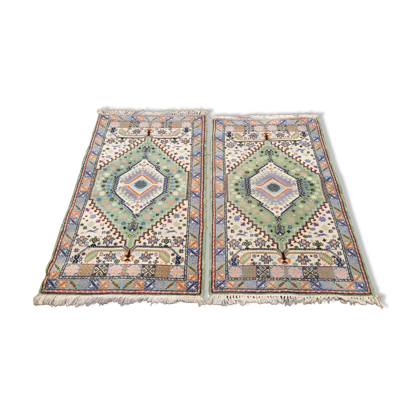 Deux tapis en laine maroc 136x79cm
