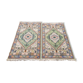 Two wool carpets Morocco 136x79cm