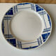 Blue art deco dish Selency x Monoprix Croisé Laroche