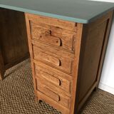 Bureau enfant vert de gris & bois
