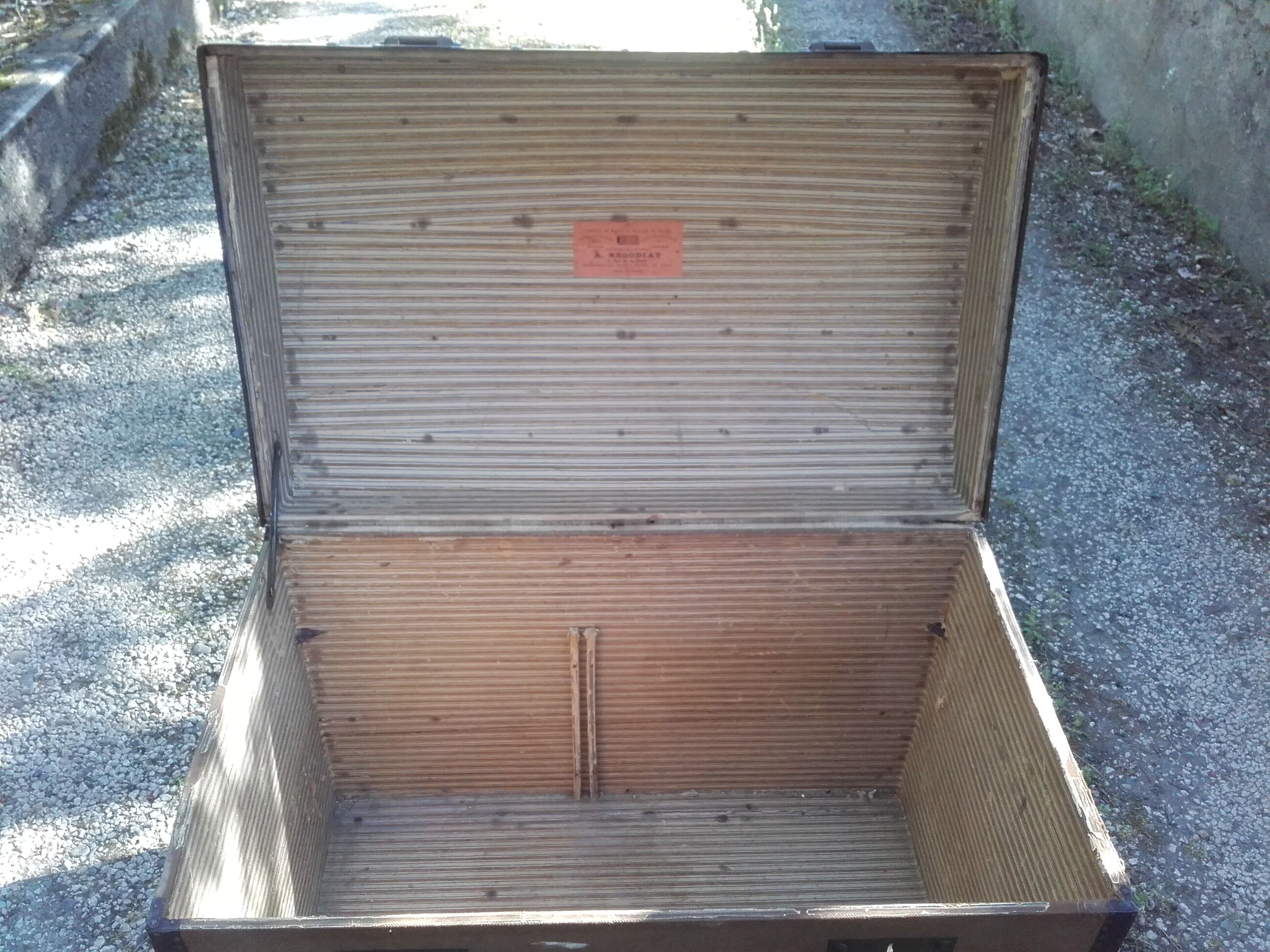 Old travel trunk