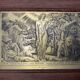 Old cigar box engraving L'Eté DECARIS rosewood early twentieth century