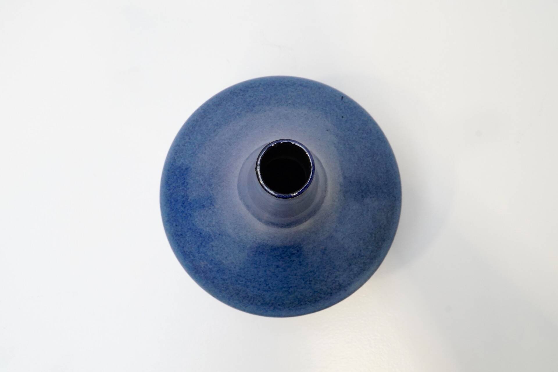 Rogier Vandeweghe, Blue-Glazed Tapered Vase for Amphora