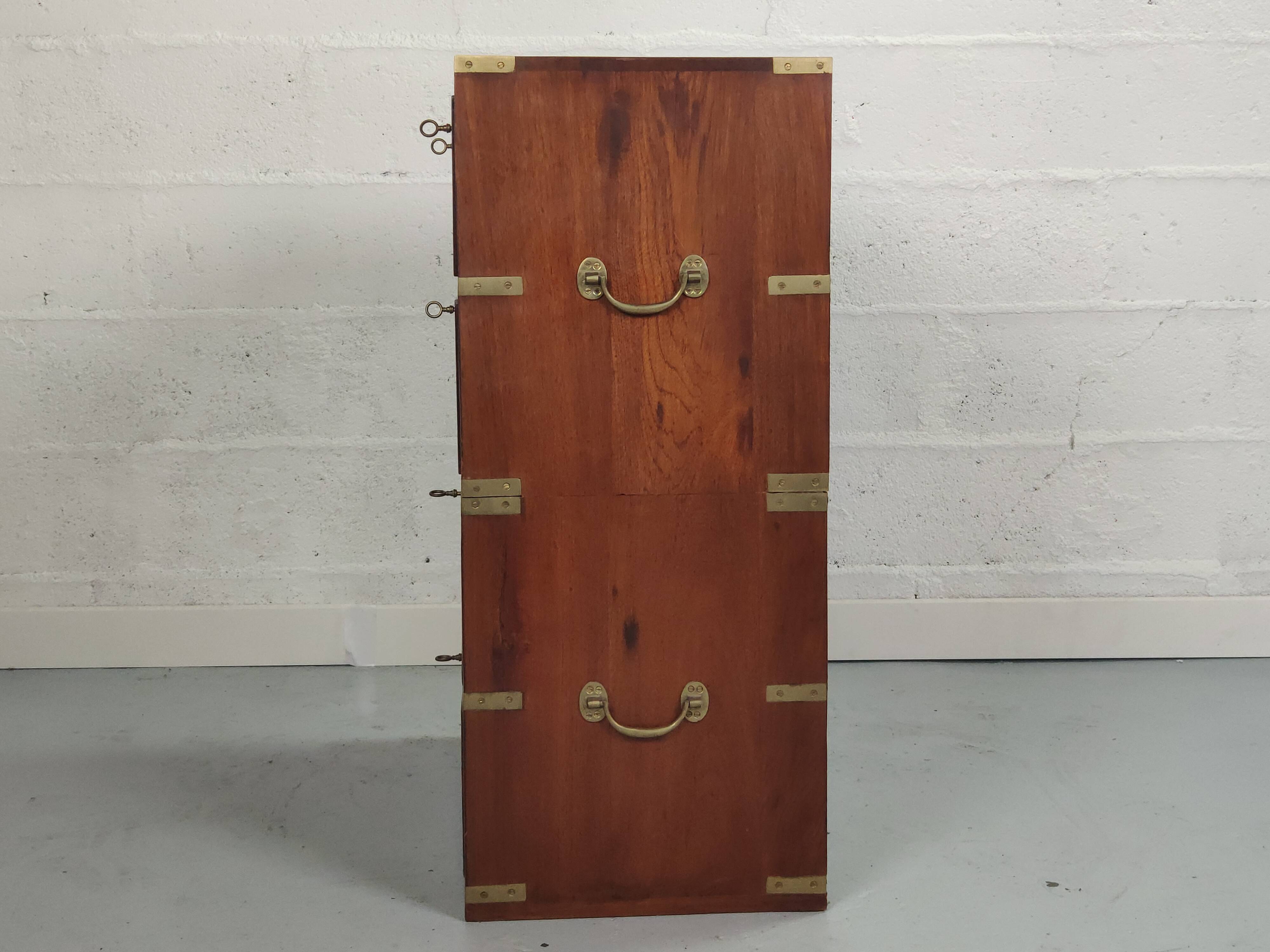 Commode de marine teck poignée laiton