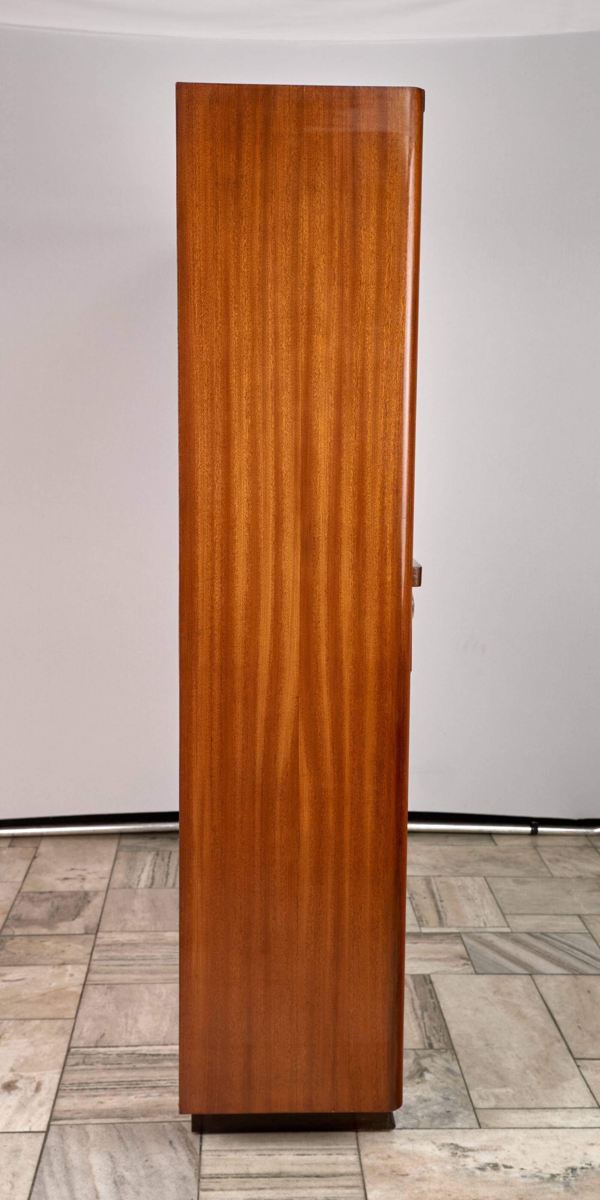 Art Deco Bookcase, Vitrine, Český Nábytek, 1960, Czechoslovakia