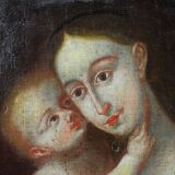 Oil painting miraculous image of Innsbruck Mary with child after Cranach
