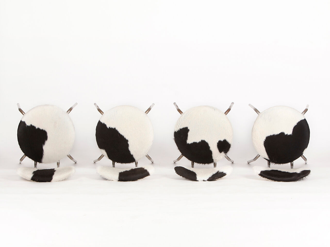 Vintage industrial chairs, 1960s, set of 4