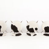 Vintage industrial chairs, 1960s, set of 4