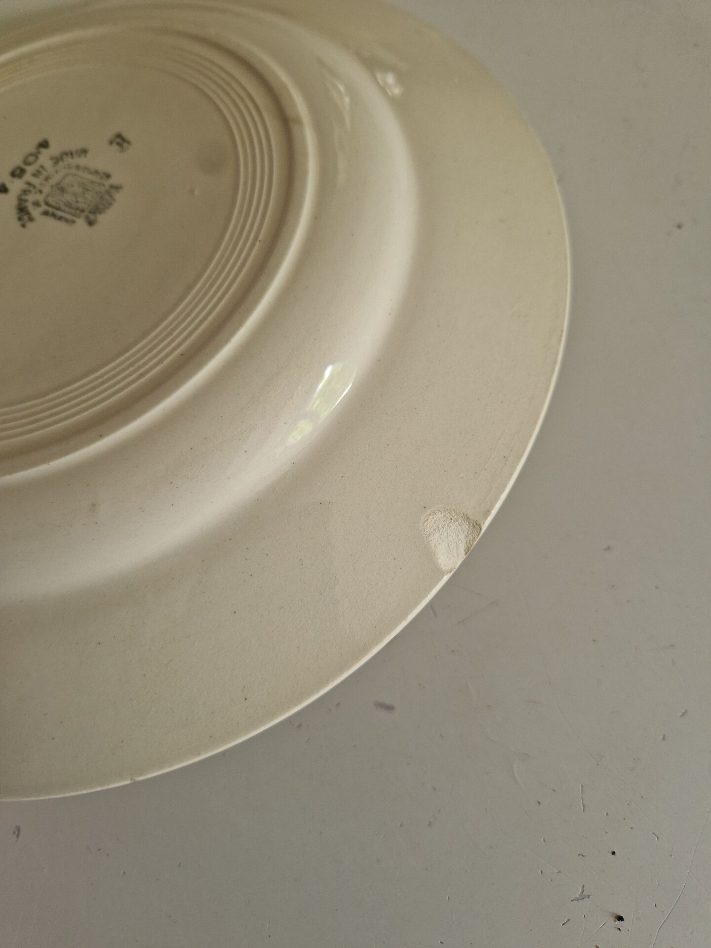 Set of 14 Flat Plates Saint Amand Model 4054