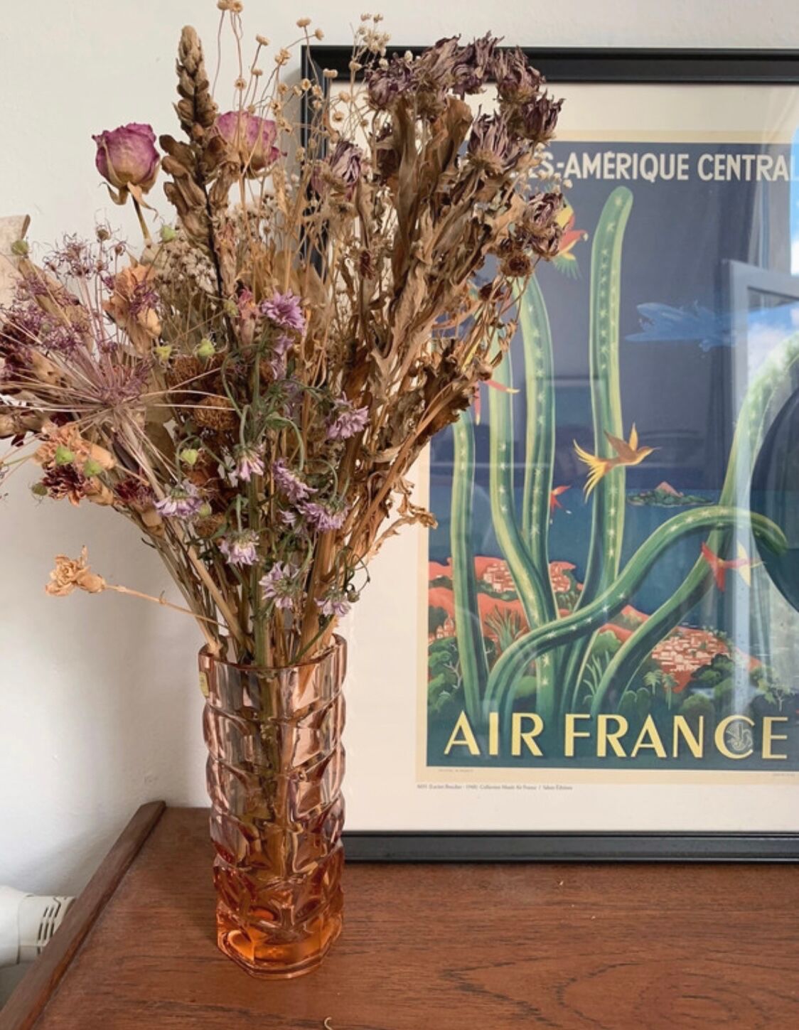 Luminarc vase model Windsor pink 1970