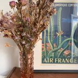 Vase Luminarc modèle Windsor rose 1970