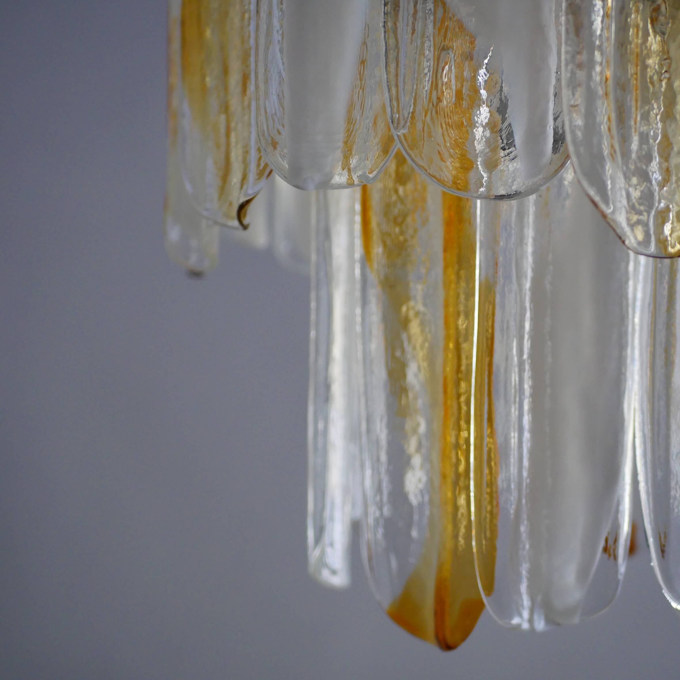 Plafonnier Murano Production Italienne Mazzega