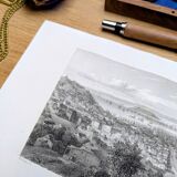 San Francisco, USA, Vintage engraving, 1856. Original.