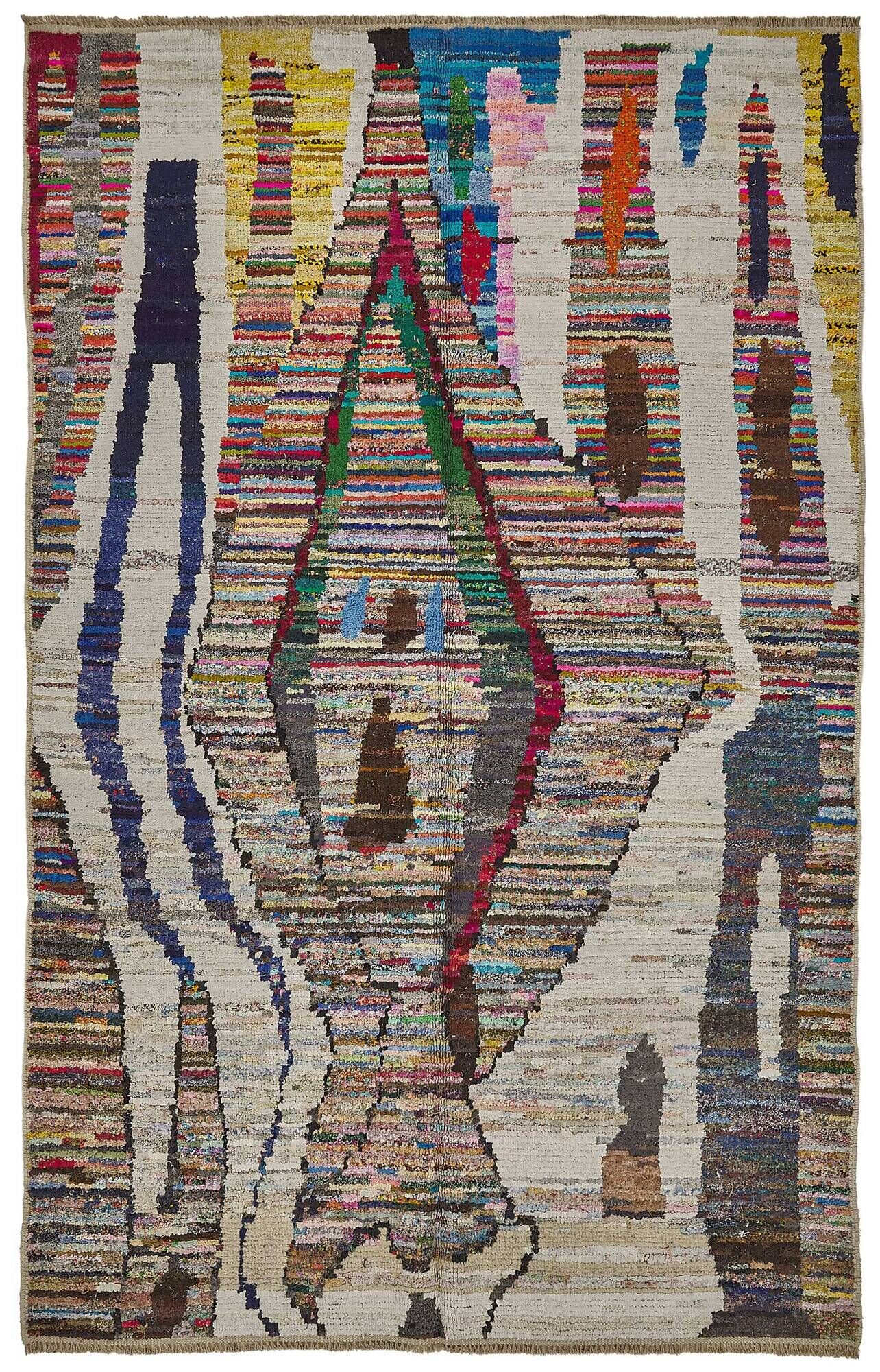 Handwoven Turkish Recycled Boho Rug 174 cm x 274 cm