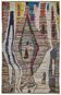 Tapis boho recyclé turc fait main 174 cm x 274 cm
