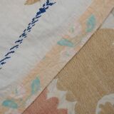 Hand-knotted rug Turkish vintage 137x140 cm