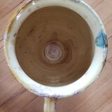 Enamelled grease pot