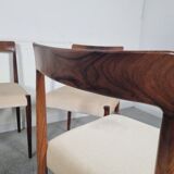 6 Scandinavian rosewood lubke chairs, 60s