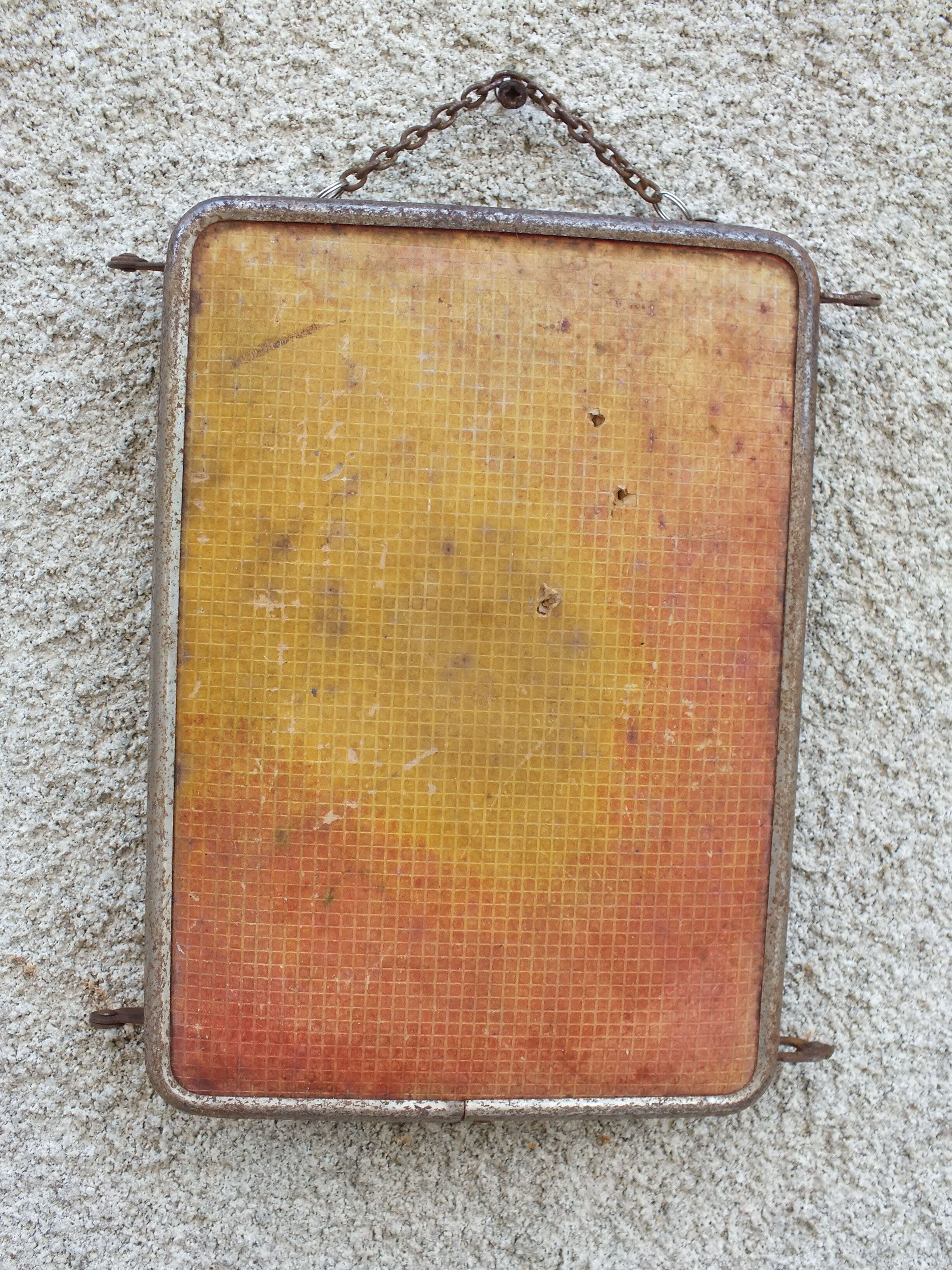 Miroir de barbier triptyque art déco 21.5 X 51 cm