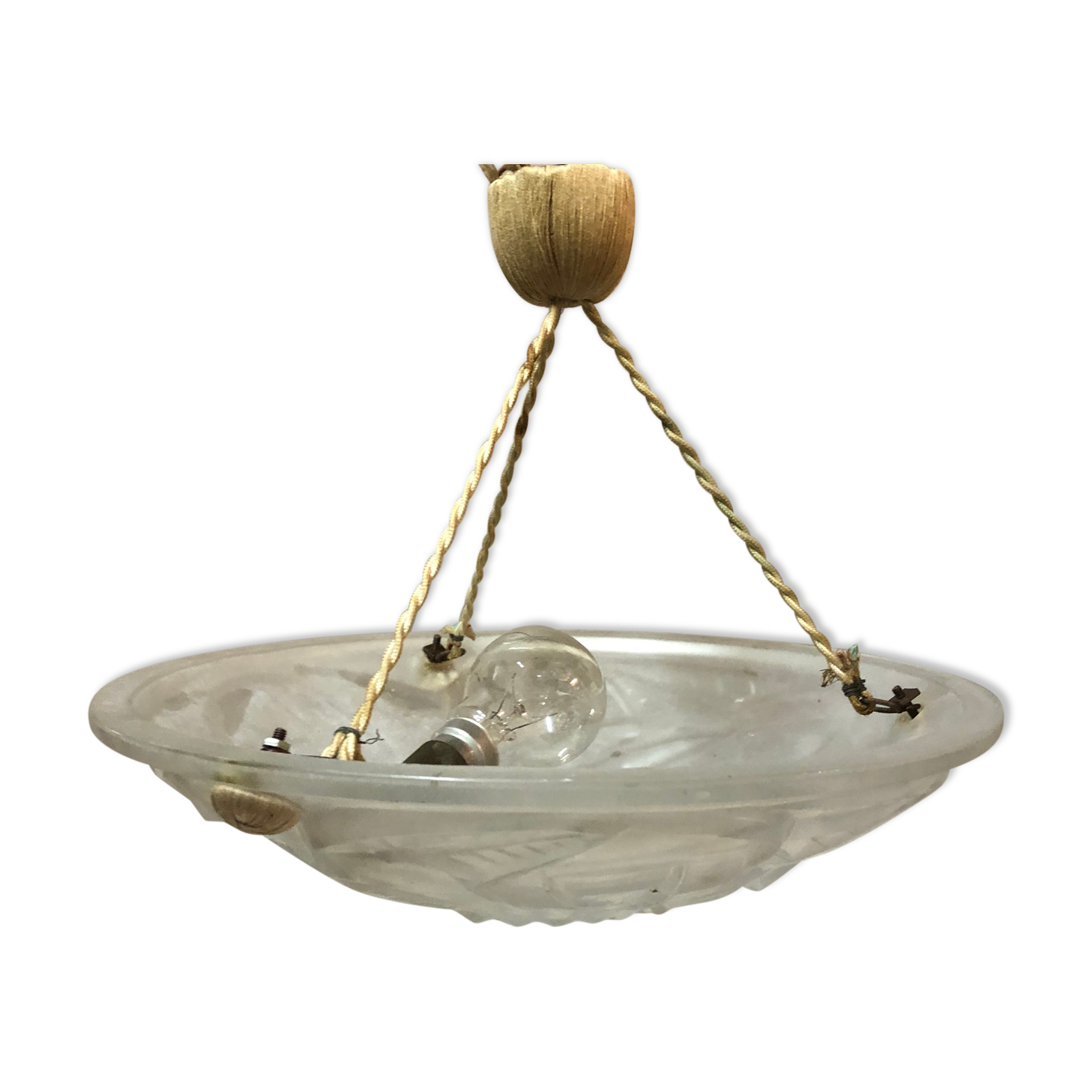 Degué's moulded glass ceiling light