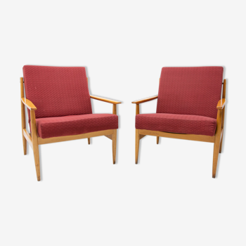 Paire de fauteuils scandinaves du milieu du siècle par TON, années 1970