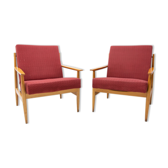 Pair of mid century Scandinavian style armchairs by TON, 1970´s