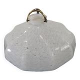 suspension with marbled opaline lampshade/vintage