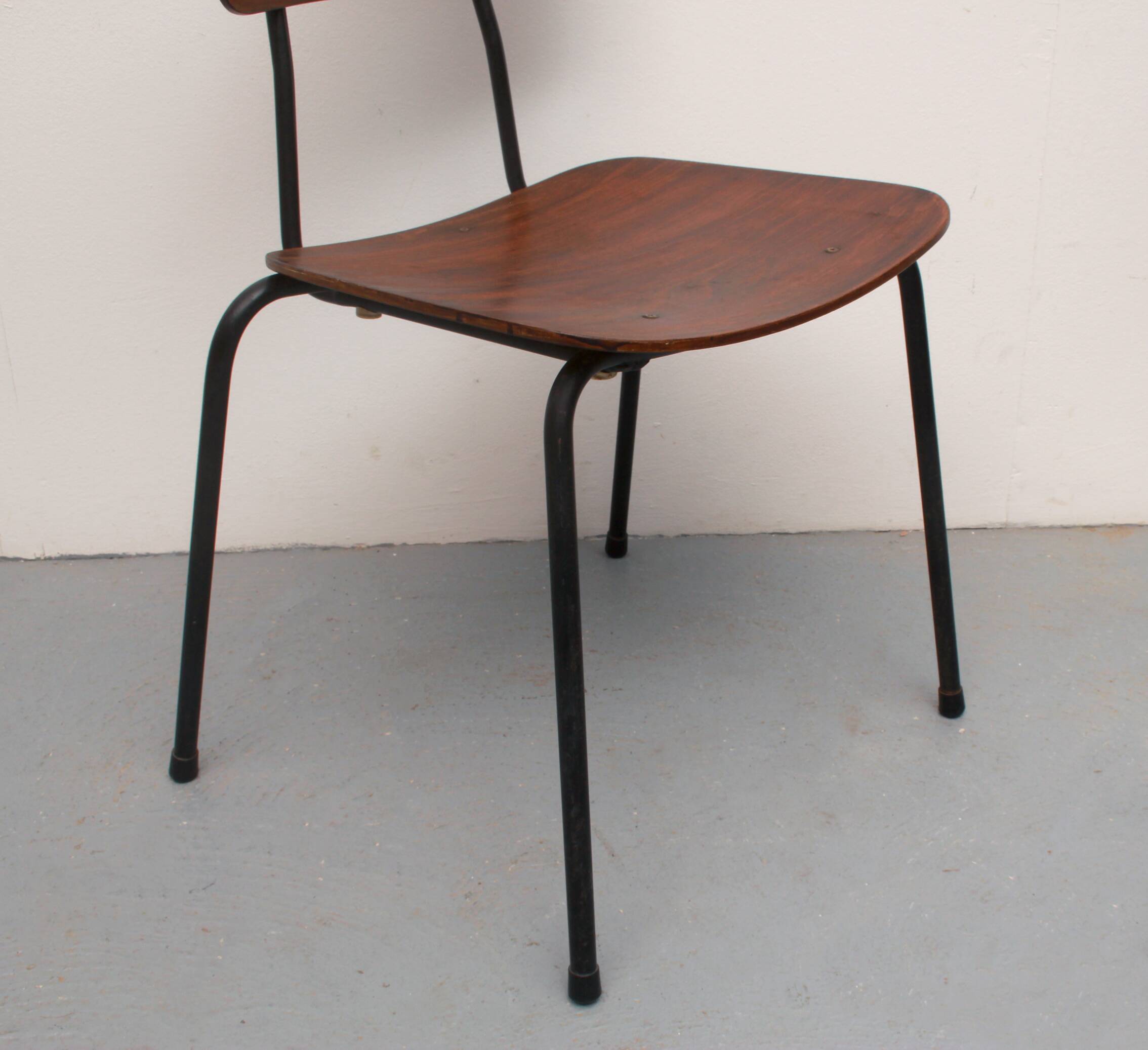 1960s plywood chair industrial design