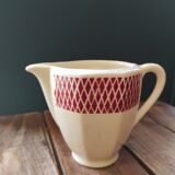 Vintage French milk jug, Badonviller porcelaine