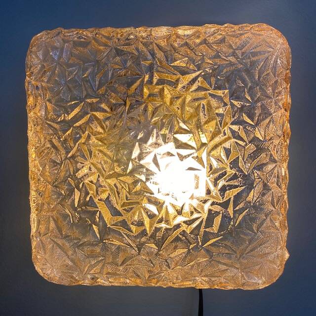 Eickler amber glass ceiling light