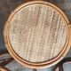 Vintage rattan trundle coffee table