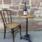 metal pedestal table, Art Deco garden bistro, Paris, 80s