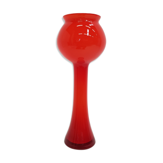 Vase vintage italien en verre soufflé