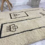 Handmade wool Berber rug 200 X 100 CM