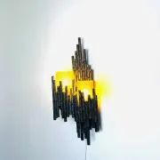 Lampe murale brutaliste par Marcel Fantoni, Italie, années 1960.
