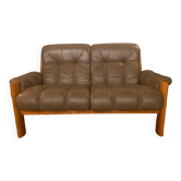 Canapé en cuir du milieu du siècle Ekornes 'Montana'