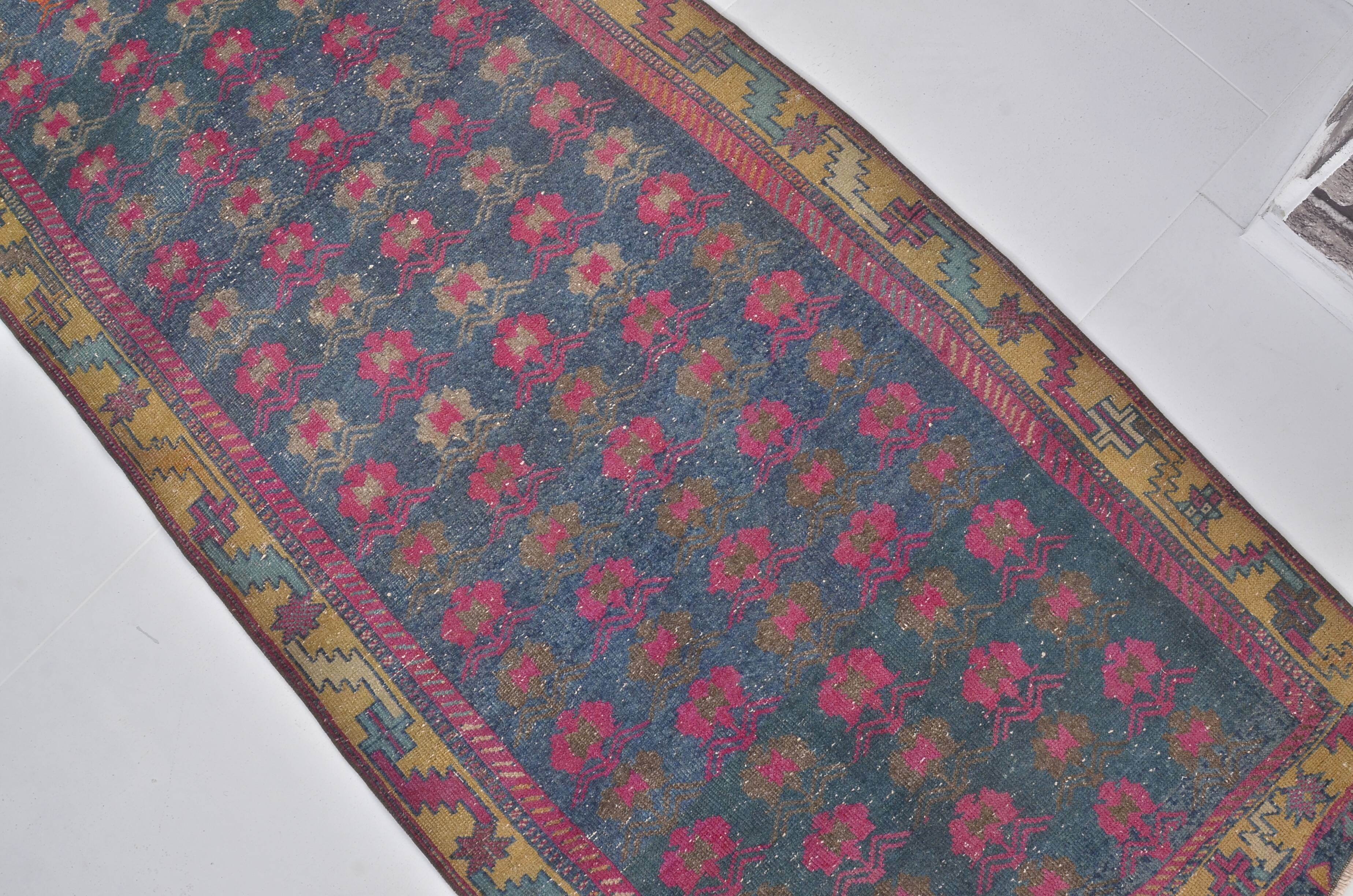 Geometric Design Oushak Runner Rug sku 2540