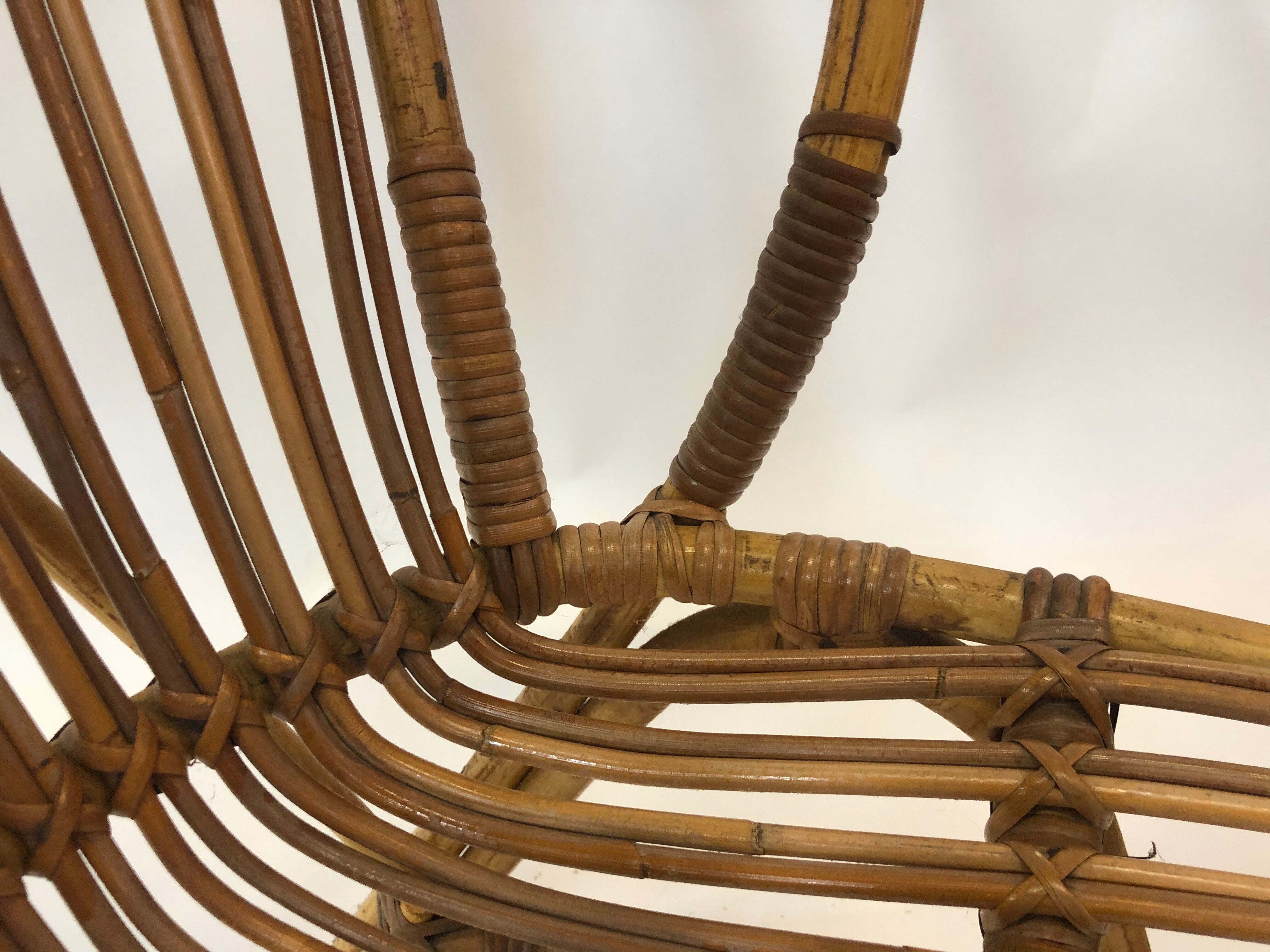 Van Rohe Noordwolde rattan chair, 1960